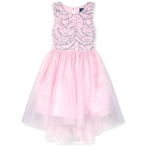 Pink & Violet Toddler Girls & Little Girls Sequined High-Low Dress - Pink Size 2
